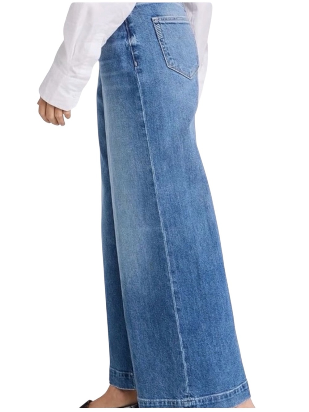 PAIGE Harper Wide Leg High-Rise Blue Women's Jeans Size 29 - Picture 12 of 15